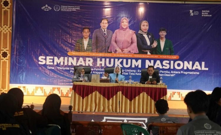 HMJ HTN UIN RIL Hadirkan Seminar Nasional tentang Demokrasi dan Tata Kelola Daerah