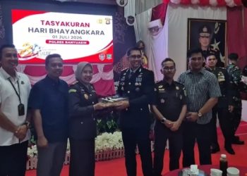 Tasyakuran HUT Bhayangkara ke-80 di Polres Banyuasin Pererat Sinergi Penegak Hukum