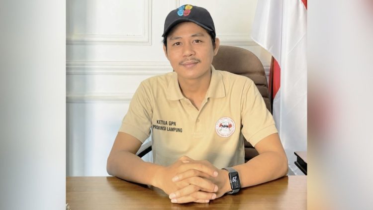 Adi Chandra Gutama, Ketua Gerakan Pemuda Nusantara (GPN) Provinsi Lampung. | Ist