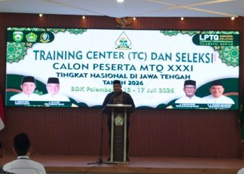 LPTQ Sumsel Mulai Training Center MTQ Nasional 2026, Fokus Seleksi dan Pembinaan Kafilah