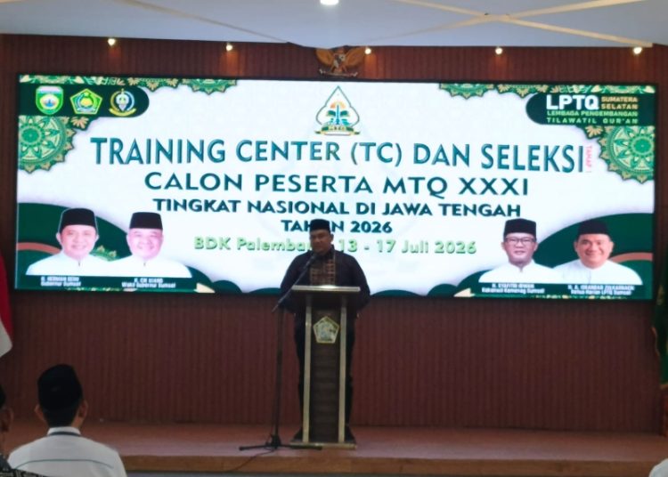 LPTQ Sumsel Mulai Training Center MTQ Nasional 2026, Fokus Seleksi dan Pembinaan Kafilah