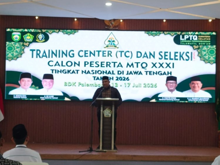 LPTQ Sumsel Mulai Training Center MTQ Nasional 2026, Fokus Seleksi dan Pembinaan Kafilah