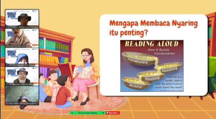 RELIMA Lampung Dorong Buku Perpustakaan Lebih Bermakna Lewat Gerakan Read Aloud