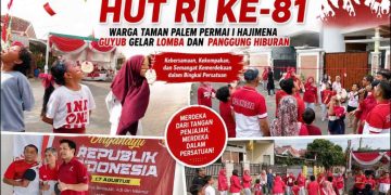 Semarak HUT ke-81 RI, Warga Taman Palem Permai I Hajimena Kompak Gelar Lomba dan Makan Bersama