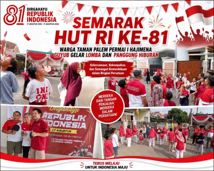 Semarak HUT ke-81 RI, Warga Taman Palem Permai I Hajimena Kompak Gelar Lomba dan Makan Bersama