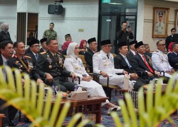 Pemprov Lampung Simak Detik-detik Proklamasi HUT ke-81 RI dari Balai Keratun