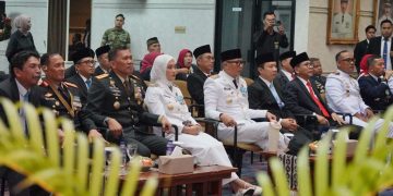 Pemprov Lampung Simak Detik-detik Proklamasi HUT ke-81 RI dari Balai Keratun