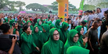 Rayakan HUT ke-81 RI dan HUT Perdana Kodam XXI/Raden Inten, Ribuan Warga Padati Saburai