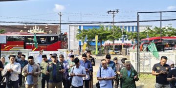 Bertolak ke Tambakberas, Kiai Ihya Ulumudin Ingatkan Semangat Khidmah 100 Delegasi NU Lampung