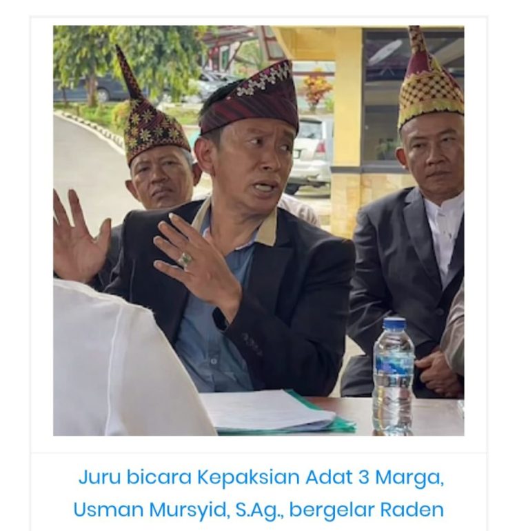 Diserobot Warga Luar, Tokoh Adat Kotaagung Desak Pemkab Tertibkan Tanah Garapan 3 Marga