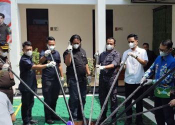 Lapas Kotaagung Ikuti Pemusnahan Barang Bukti Inkracht di Kejari Tanggamus