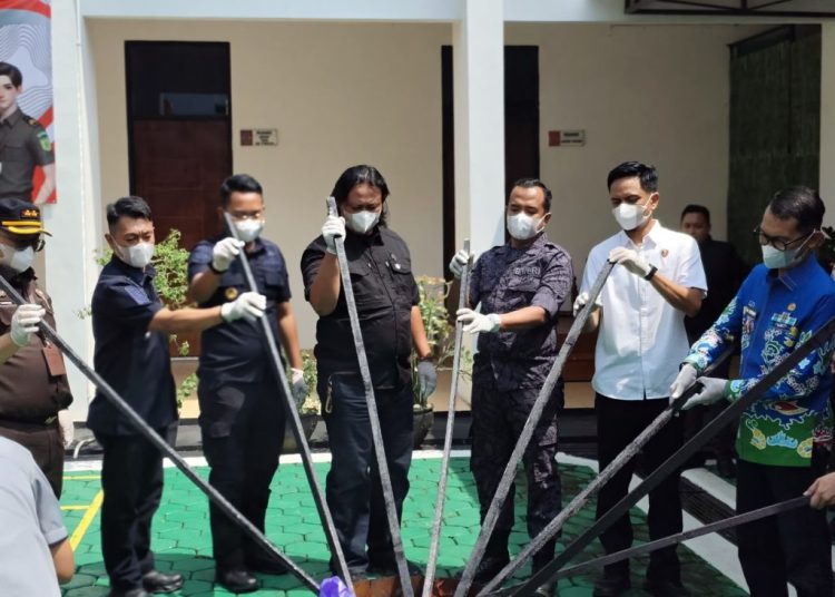 Lapas Kotaagung Ikuti Pemusnahan Barang Bukti Inkracht di Kejari Tanggamus