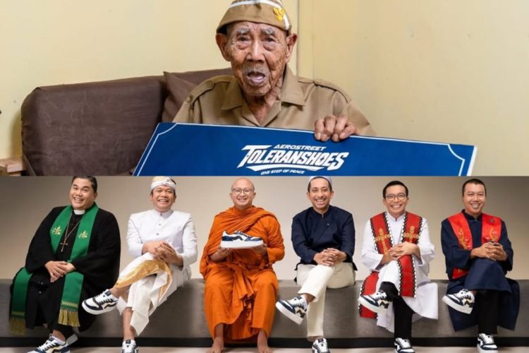 35 Detik Ludes, 1.945 Pasang Sepatu Toleran Untuk Donasi Veteran Abah Anang 