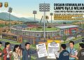 BPK Temukan Selisih Harga Lampu Stadion Way Halim Rp1,6 Miliar, Poros Wartawan Lampung Buka Suara