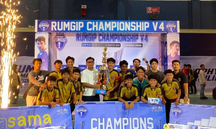 Hujan 8 Gol di GOR UIN RIL, SMAN 10 Bandar Lampung Kunci Gelar Juara Futsal Tingkat SMA