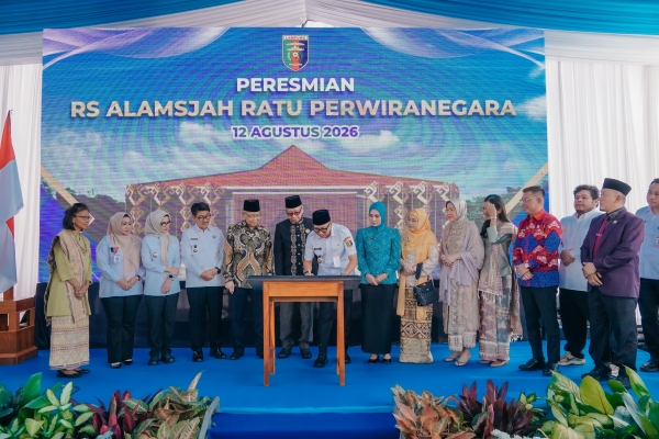 RS Alamsyah Ratu Perwiranegara Resmi Berganti Nama, Ditargetkan Jadi Rujukan Kesehatan Sumbagsel