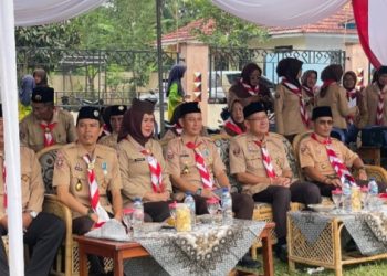 Kukuhkan Pengurus Kwarran BNS, Kwarcab Tanggamus Dorong Pramuka Jadi Pilar Karakter Generasi Muda