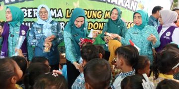 TP PKK Lampung Bina Desa Muara Tenang, Fokus pada Ketahanan Pangan hingga Pencegahan Stunting