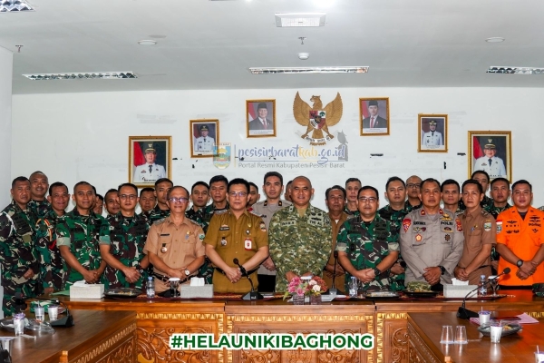 Cegah Karhutla, Pemkab Pesisir Barat Tingkatkan Koordinasi Bersama TNI