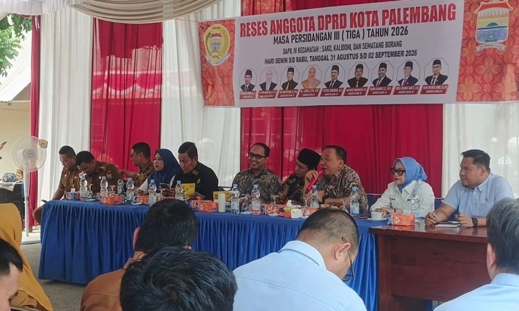 Reses Dapil IV Palembang, Dewan Dorong Sekolah Lebih Layak dan Layanan Kesehatan Maksimal