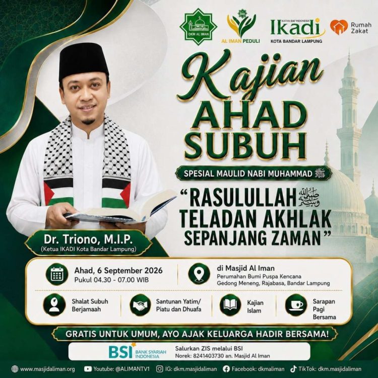 Isi Peringatan Maulid Nabi, Masjid Al Iman Siapkan Paket Sembako untuk Dhuafa