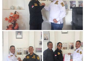 DPC GPB Pesisir Barat Resmi Berlayar, Rozi Fernando Serahkan SK Kepengurusan ke Dedi Hartono