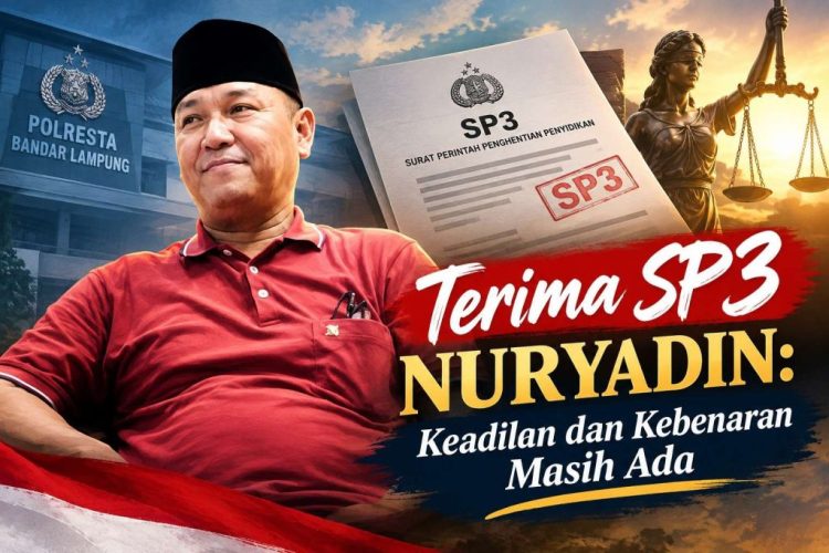 Polresta Bandar Lampung Terbitkan SP3, Nuryadin: Keadilan Masih Berpihak pada Kebenaran