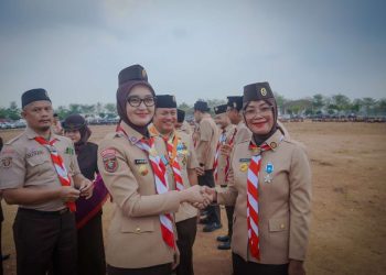 Peringati Hari Pramuka ke-65, Mirza dan Jihan Nurlela Ajak Praja Muda Karana Terjun ke Masyarakat