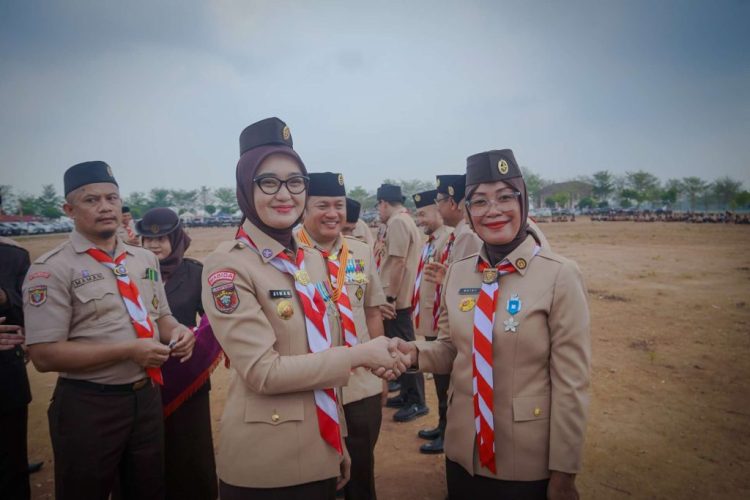 Peringati Hari Pramuka ke-65, Mirza dan Jihan Nurlela Ajak Praja Muda Karana Terjun ke Masyarakat