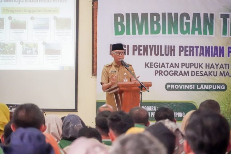 Buka Bimtek Pupuk Hayati Cair, Gubernur Mirza Dorong Efisiensi Biaya Petani Lampung