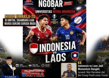 Kualifikasi Piala Asia U-20 2027: Sikambara Gelar Nobar di Umitra Bandar Lampung
