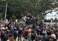 Kawal Nasib Petani Tahura WAR, Ribuan Massa DRL Geruduk Kejati dan DPRD Lampung