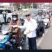 Kabut Asap Selimuti Palembang, Relawan PNSB Terjun Bagi-Bagi Masker bagi Pengendara