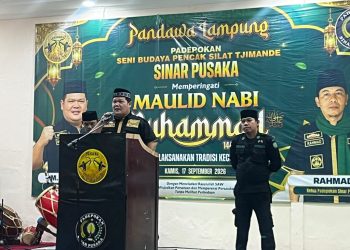 Peringati Maulid Nabi, Pandawa Lampung Bentengi Generasi Muda Lewat Silat dan Sepak Bola