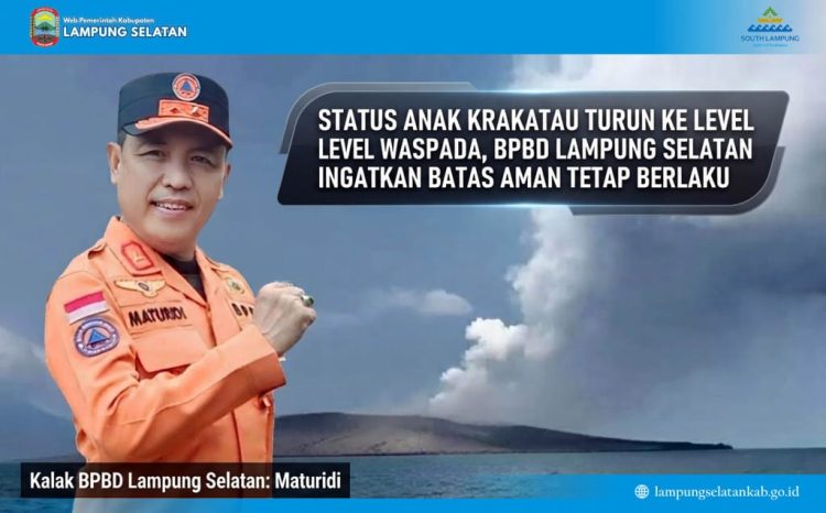 Badan Geologi Turunkan Status Gunung Anak Krakatau, Radius Aman Dipangkas Jadi 2 Km
