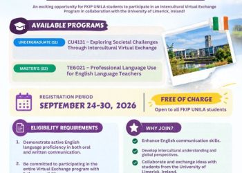Perluas Jejaring Global, Mahasiswa FKIP Unila Kuliah Daring Bareng University of Limerick