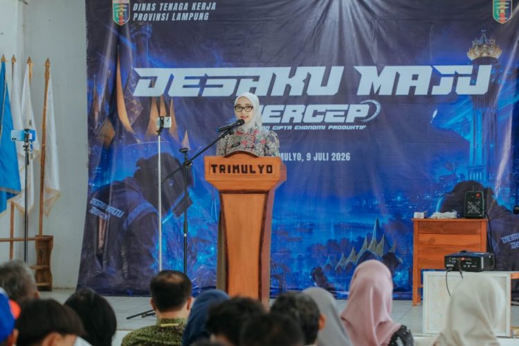 Buka Pelatihan GERCEP di Tegineneng, Wagub Jihan Bekali Warga Desa Keahlian Las