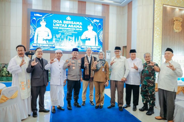 Hari Bhayangkara ke-80, Wagub Jihan Hadiri Doa Bersama Lintas Agama di Polda Lampung