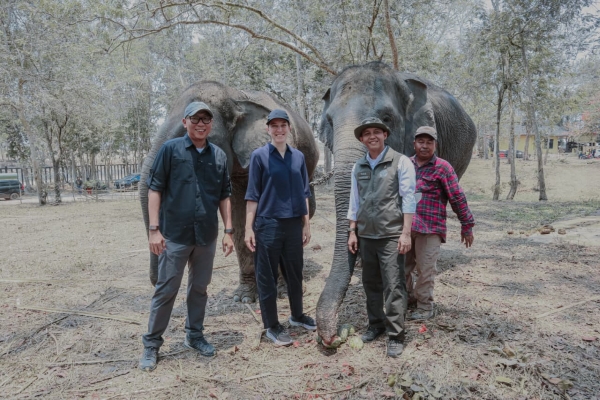 Menhut Raja Juli dan Gubernur Mirza Tinjau Progres Mitigasi Gajah di Way Kambas