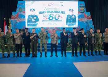 Hadiri Syukuran HUT ke-80 Bhayangkara, Gubernur Mirza Apresiasi Capaian Polda Lampung Raih Nugraha Sakanti