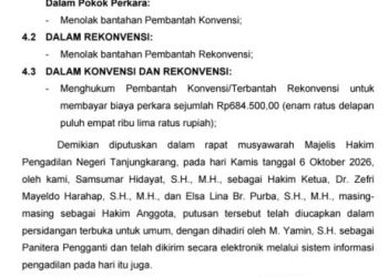 Gugatan Bantahan Kandas di Pengadilan, Kuasa Hukum Nuryadin: Sita Eksekusi Lanjut Tahap Berikutnya