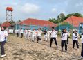 Jaga Kebugaran Fisik Petugas, Lapas Kelas IIB Kotaagung Rutinkan Senam Pagi