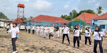 Jaga Kebugaran Fisik Petugas, Lapas Kelas IIB Kotaagung Rutinkan Senam Pagi