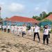 Jaga Kebugaran Fisik Petugas, Lapas Kelas IIB Kotaagung Rutinkan Senam Pagi