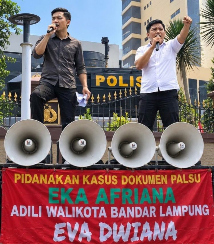 Massa Jarkot Desak Mabes Polri Ambil Alih Kasus Pemkot Bandar Lampung