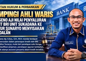 Seno Aji Persoalkan Penyaluran Kredit BRI Sukadana ke Almarhum Sunaryo Tanpa Asuransi Jiwa