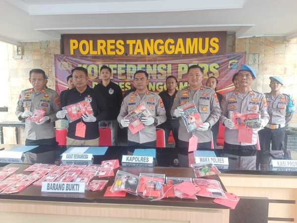 25 Kasus Narkotika Diungkap, Polres Tanggamus Amankan 27 Tersangka