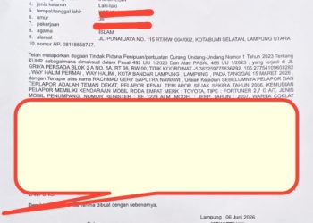 Terduga Penipu Fortuner Ketua KPU Lampura Kabur, Dikejar Polisi hingga Untung Suropati