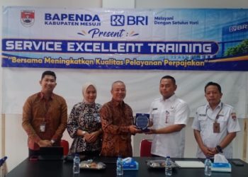 Dorong Pelayanan Profesional, BRI Tulang Bawang Berikan Service Excellent Training di Bapenda Mesuji