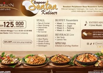 Dapoer Santan Kuliner Horison Lampung Tawarkan Buffet Tematik Setiap Sabtu Malam